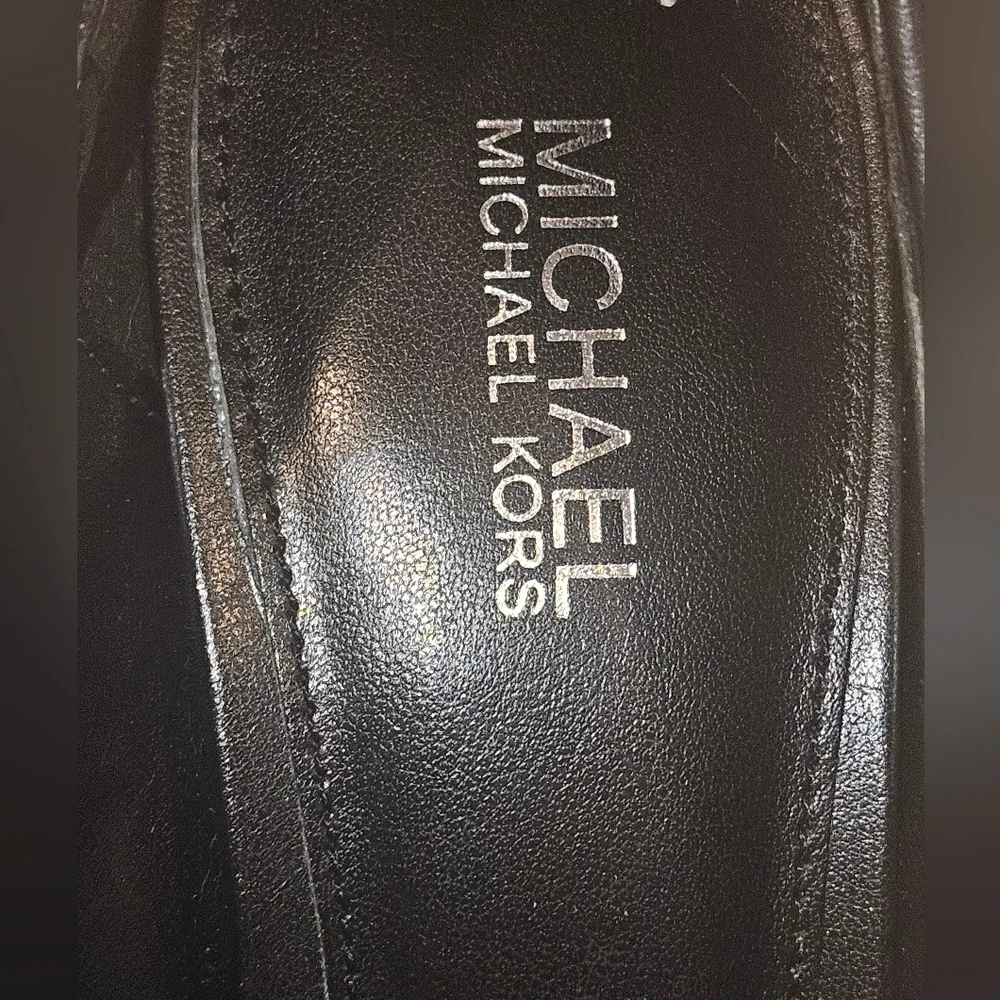 Michael Kors Black and White Animal Print Heels Size 7.5 Exellent Condition - Picture 8 of 11